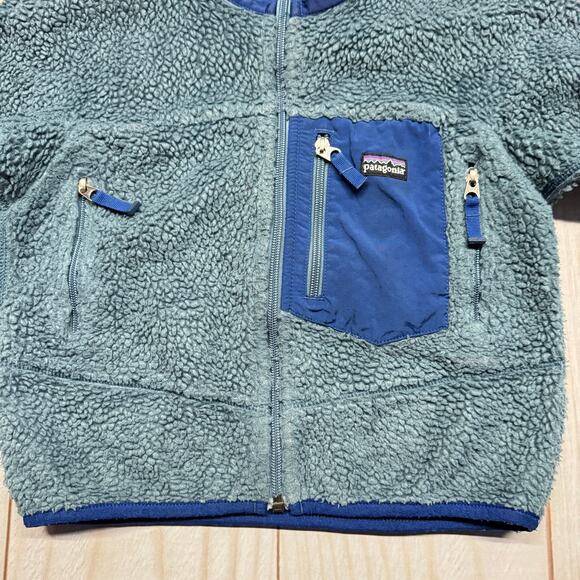 Vintage 2009 Patagonia Retro-X Cardigan Deep Pile Fleece Jacket Kids Size XS 5-6 - Picture 5 of 11